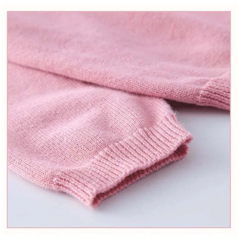 100Cotton Girls Knitting Cardigans Kids Sweater Toddler 1 to 2 3 4 5 6 7 8 9 Years Pink Blue Cute Spring Autumn Children Clothes