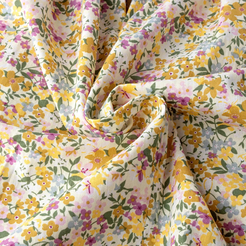 Floral Summer Dress for 1 2 3 4 5 6 Years Girls Smocking Design with Flying Sleeve Baby Toddler Daily Cute Clothes