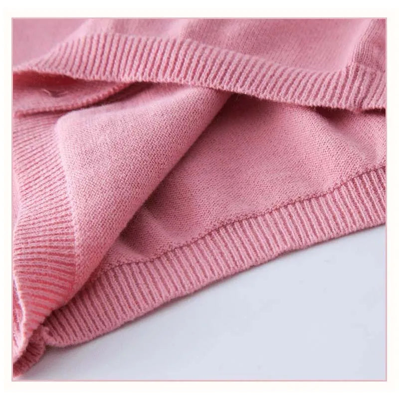 100Cotton Girls Knitting Cardigans Kids Sweater Toddler 1 to 2 3 4 5 6 7 8 9 Years Pink Blue Cute Spring Autumn Children Clothes