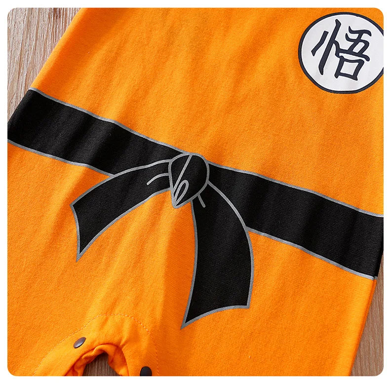Toddler Anime Cosplay Dragon DBZ Costume Baby Boy Girl Romper Kid Demon Slayer Baby Clothes Newborn Onesie Jumpsuit 0-18 Months