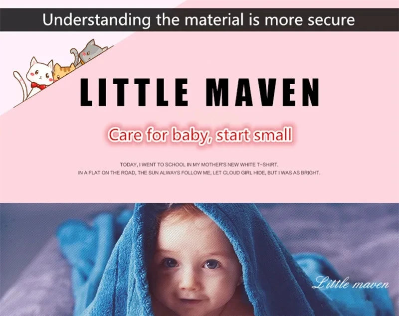 Little maven Children's Clothing Summer Baby Girls Sleeveless Dress Kids Clothes Vest Dress Fruit Cherry Girls Denim Dresses
