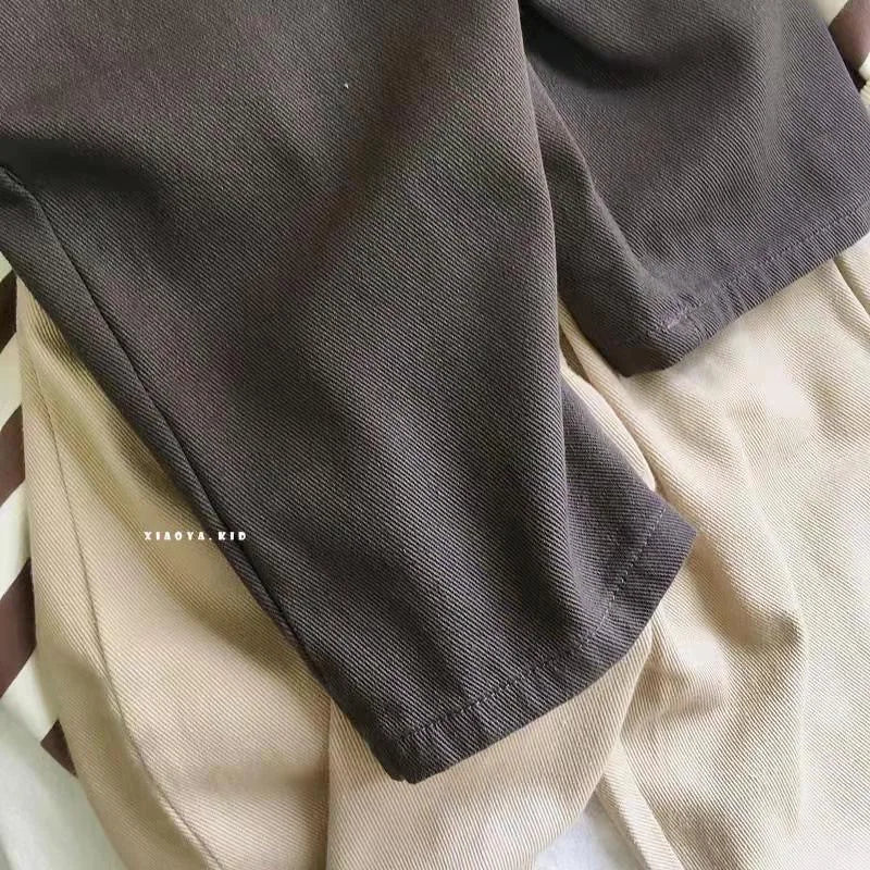 2025 Spring New Children Loose Trousers Fashion Infant Girls Solid Casual Pants Toddler Boys Versatile Harem Pants Kids Clothes